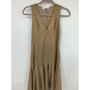 Derek Lam Crosby 10 dress 2 peplum plunge‎ neck